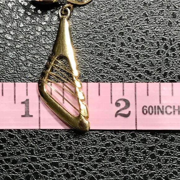 Crown Trifari Modernist Abstract Space Age Atomic Clip On Earrings Wrap Wire MCM - Picture 15 of 15